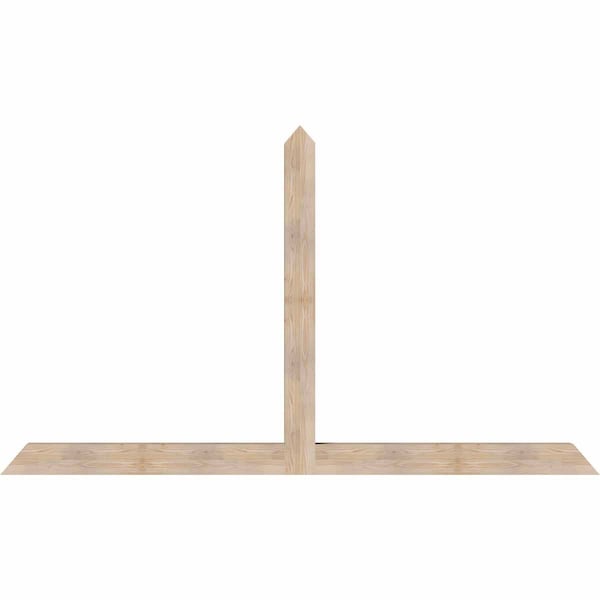 Ekena Millwork Portland Smooth Timber Gable Bracket, Douglas Fir, 108"W x 63"H x 5 1/2"D x 5 1/2"F, 14/12 Pitch GBW108X63X0606POR00SDF - main